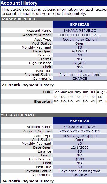 Account History