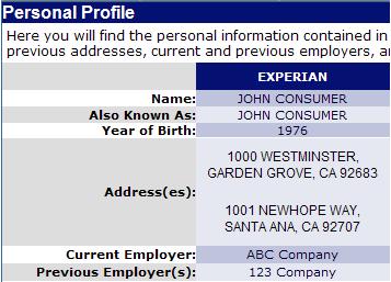 Personal Profile